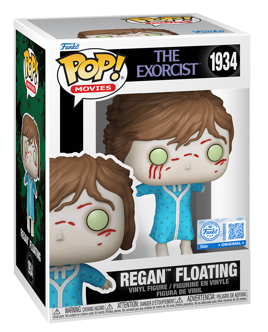 Pop doll! The Exorcist: EMBAN MACNEIL floating in the air