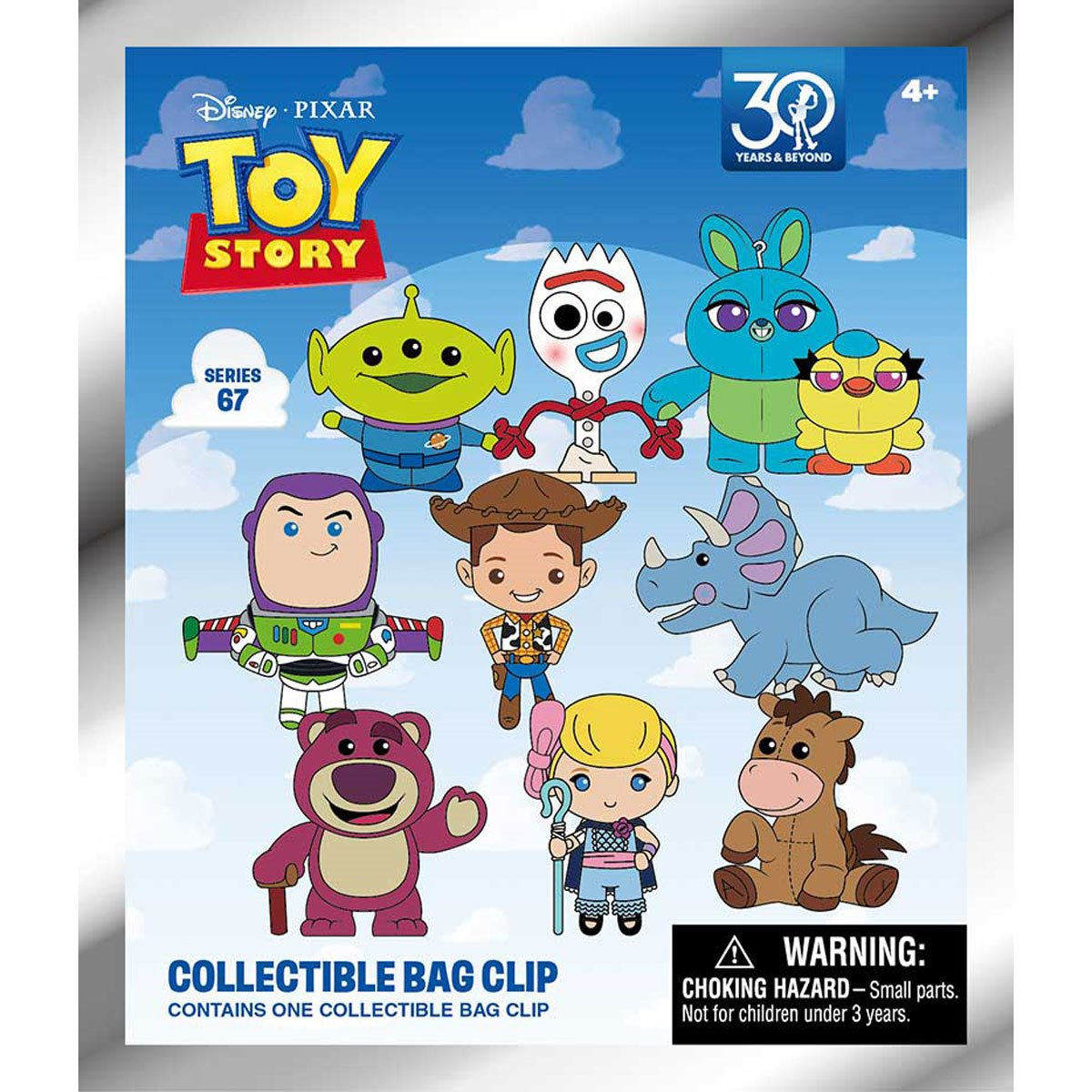 Chaveiros Toy Story 30 Anos 3D Figural Bag Clips (Blind-Bag)
