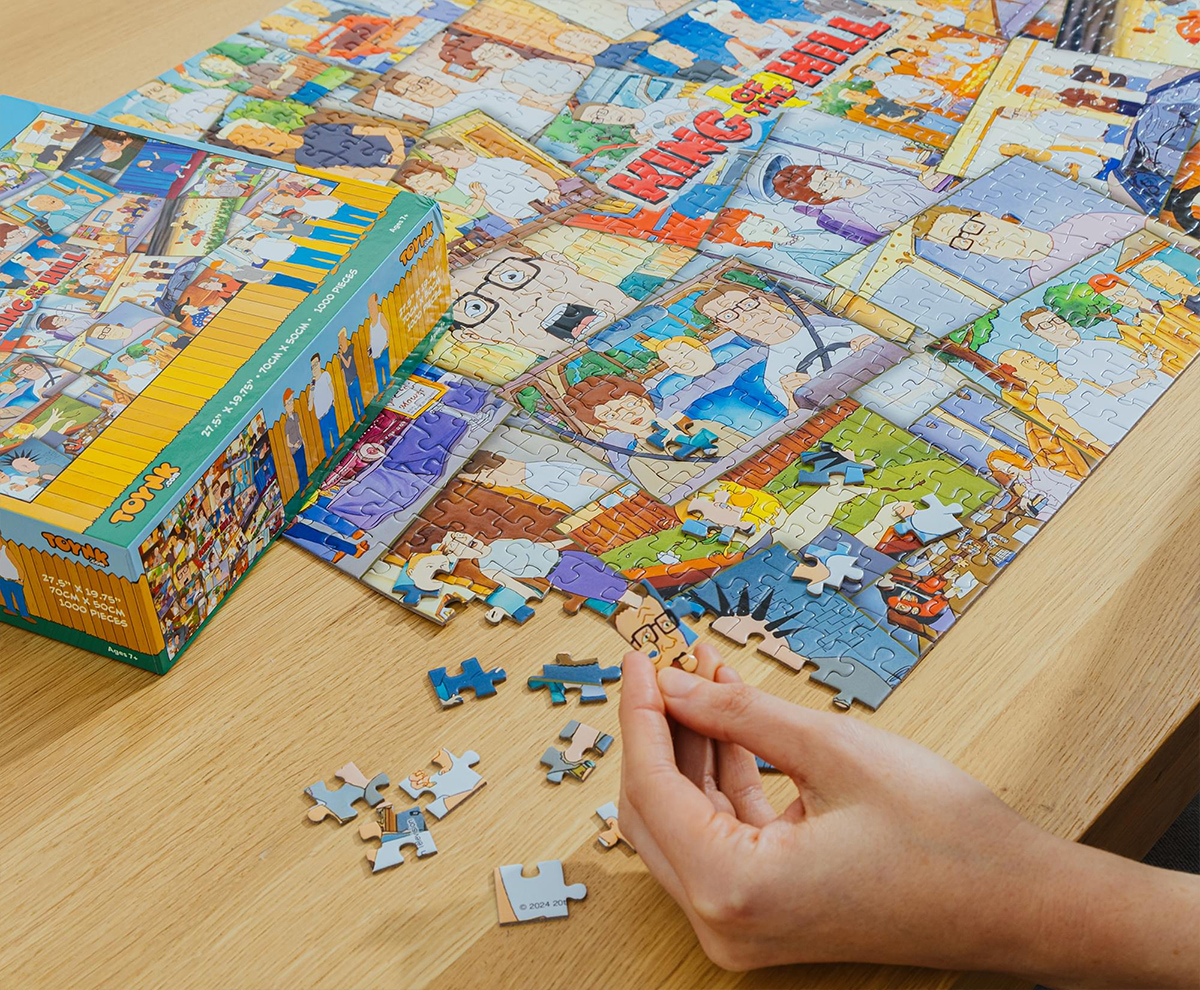 Animated series puzzle The King of the Hill (King of the Hill) with 1,000 pieces