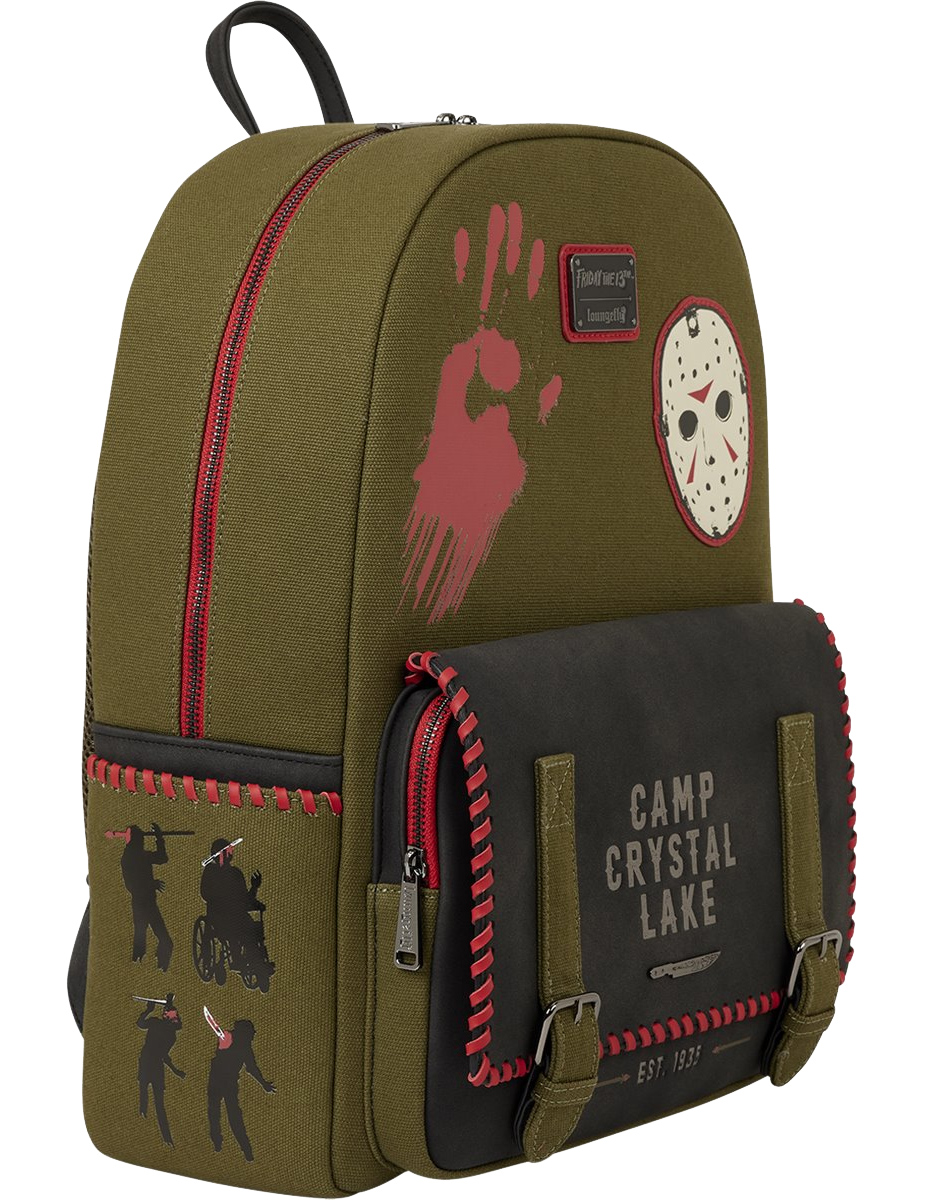 Canvas Backpack Friday 13 Camp Crystal Lake (Phosphorescent)