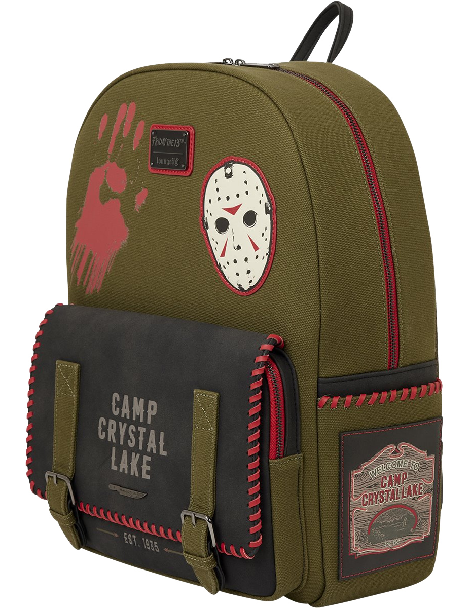 Canvas Backpack Friday 13 Camp Crystal Lake (Phosphorescent)