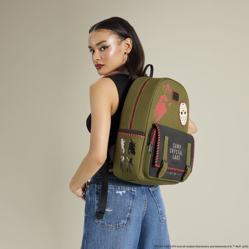 Canvas Backpack Friday 13 Camp Crystal Lake (Phosphorescent)