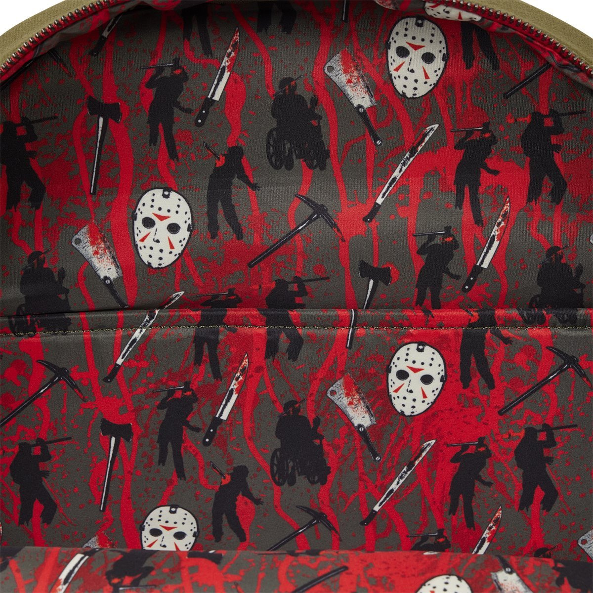 Canvas Backpack Friday 13 Camp Crystal Lake (Phosphorescent)