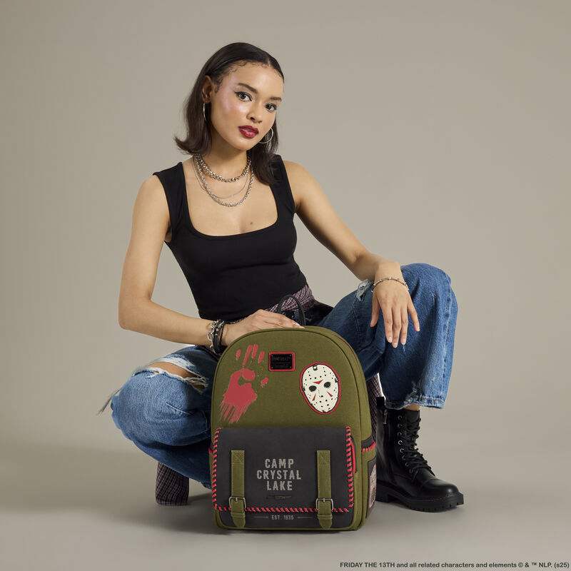 Canvas Backpack Friday 13 Camp Crystal Lake (Phosphorescent)