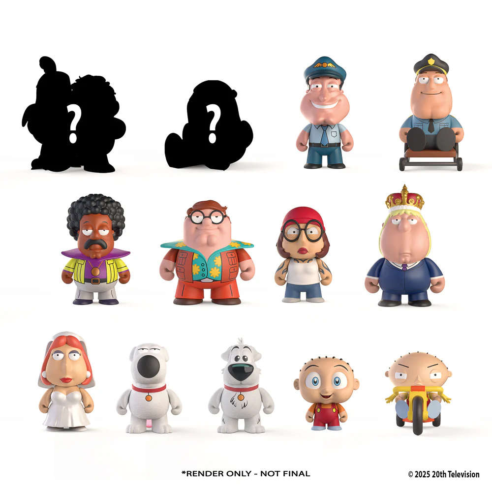 Mini-Figuras Family Guy “Freakin' Sweet” (Kidrobot Blind-Box)