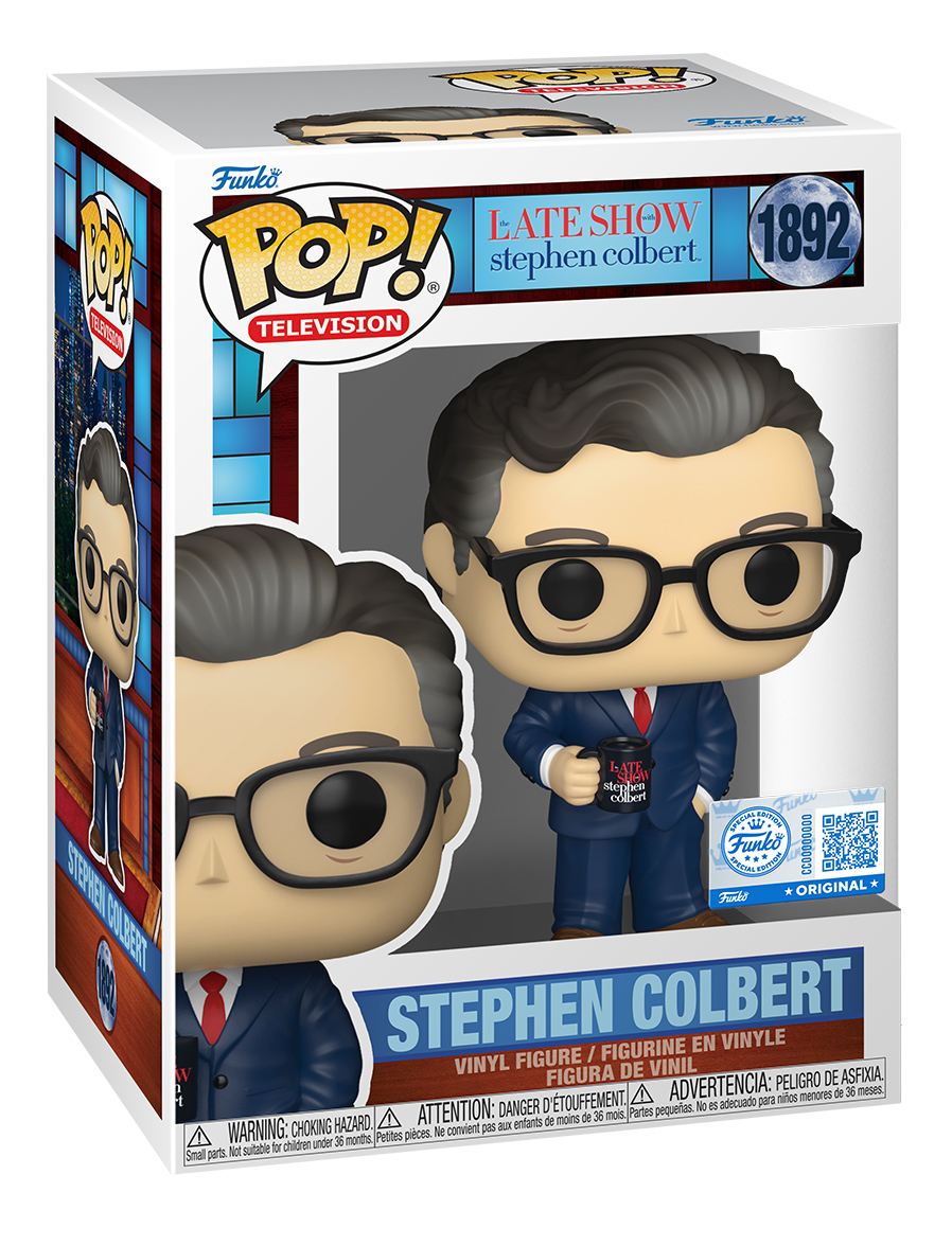 Pop doll! Stephen Colbert, The Late Show host