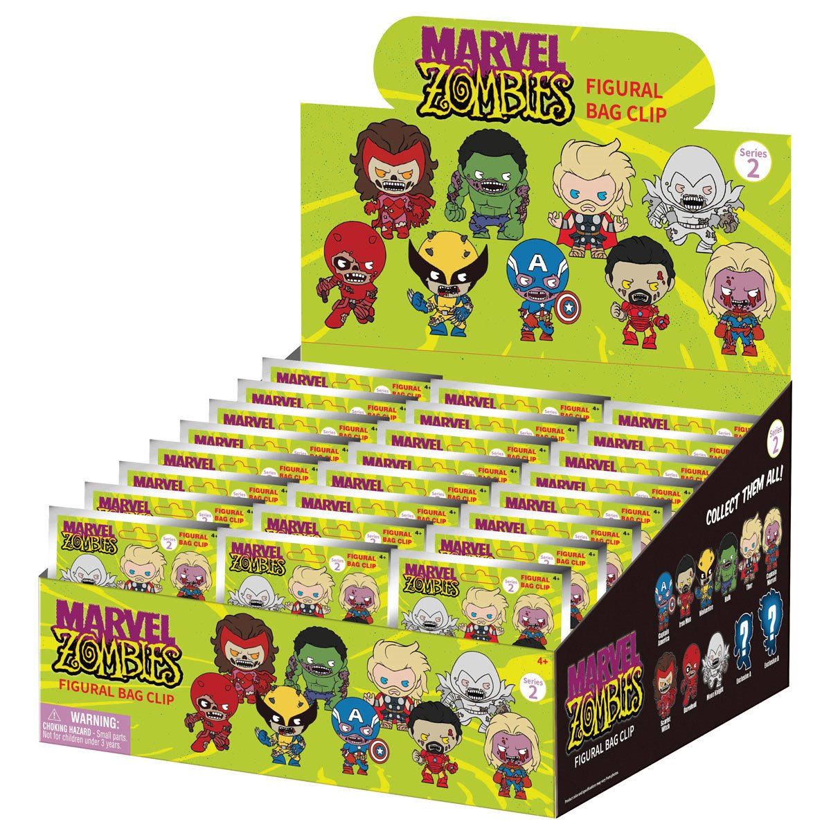 Keychains Zombies from the Marvel Zombies miniseries 3D Figure Bag clips (blind-bag)