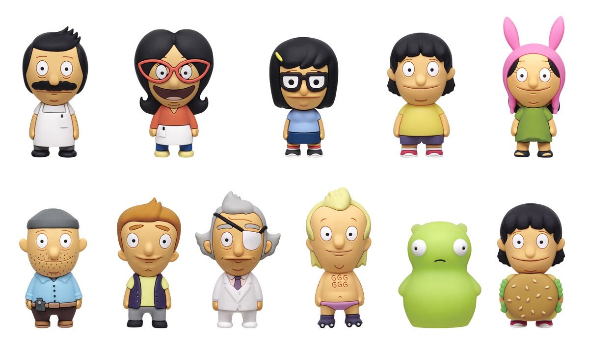 Chaveiros Bob’s Burgers 3D Figural Bag Clips (Blind-Bag)