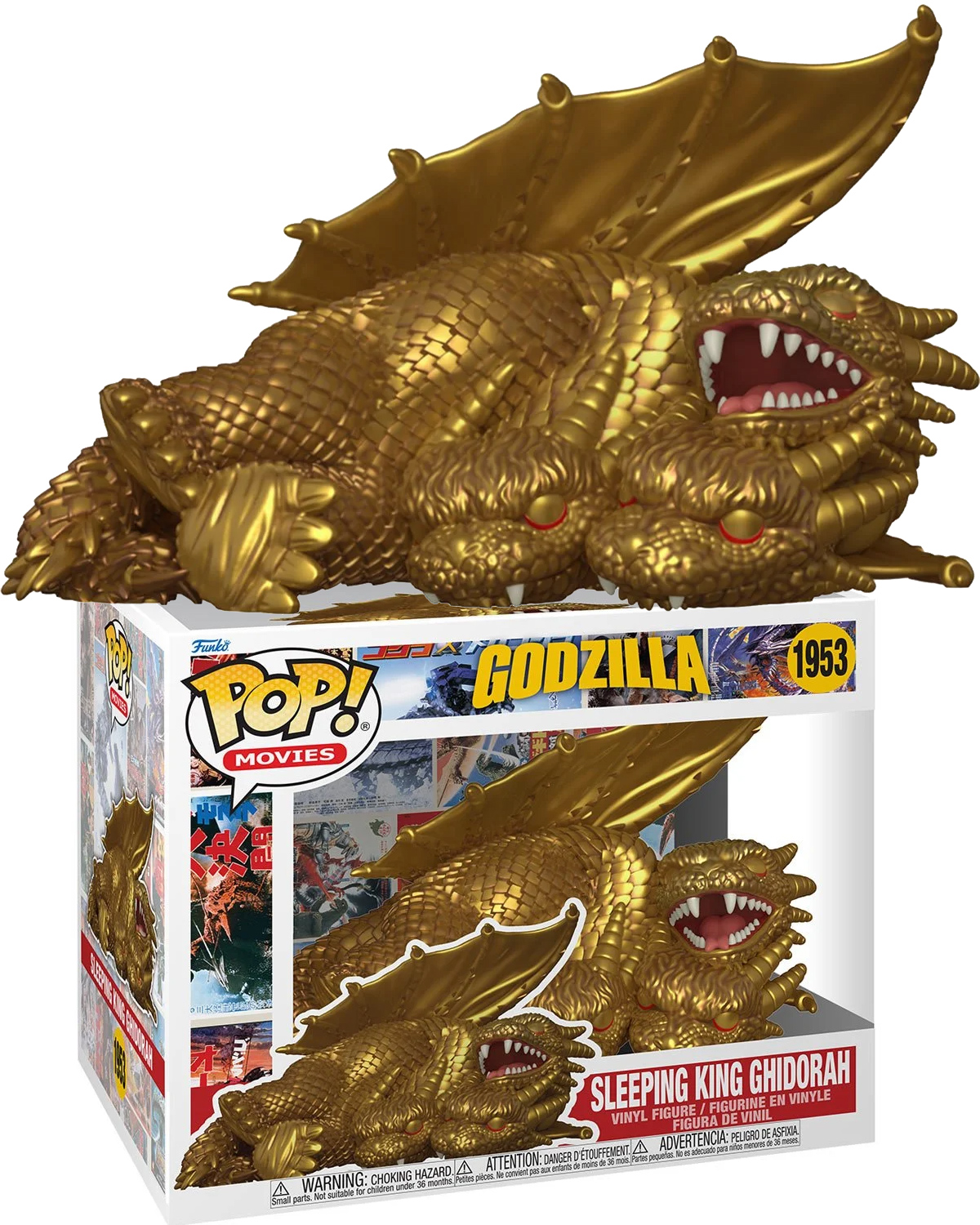 Pop dolls! Godzilla, SpaceGodzilla and King Ghdorah taking a nap
